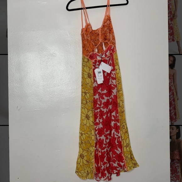 Reiss | Dresses | Reiss Isla Resort Print Midi Dress In Red | Poshmark